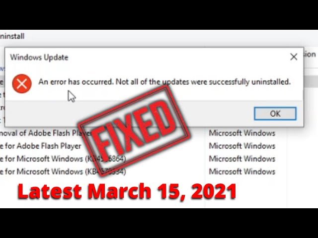 How to Fix ‘Not Able to Uninstall’ Windows Update 50802/808 and Resolve Printing Issues (With System Restore and Update Pause)